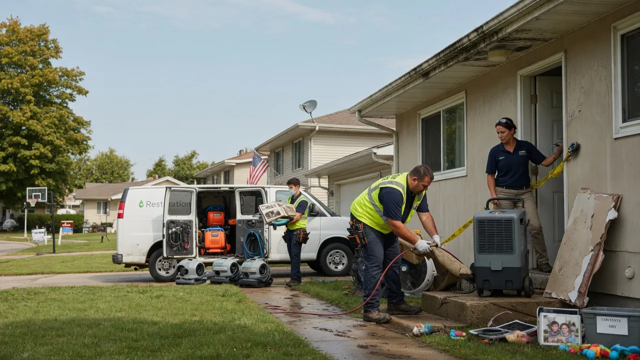 Water Damage Restoration in Mansfield, IL near me
